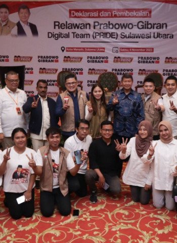 Relawan Digital Optimis Menangkan Prabowo-Gibran di Sulawesi Utara