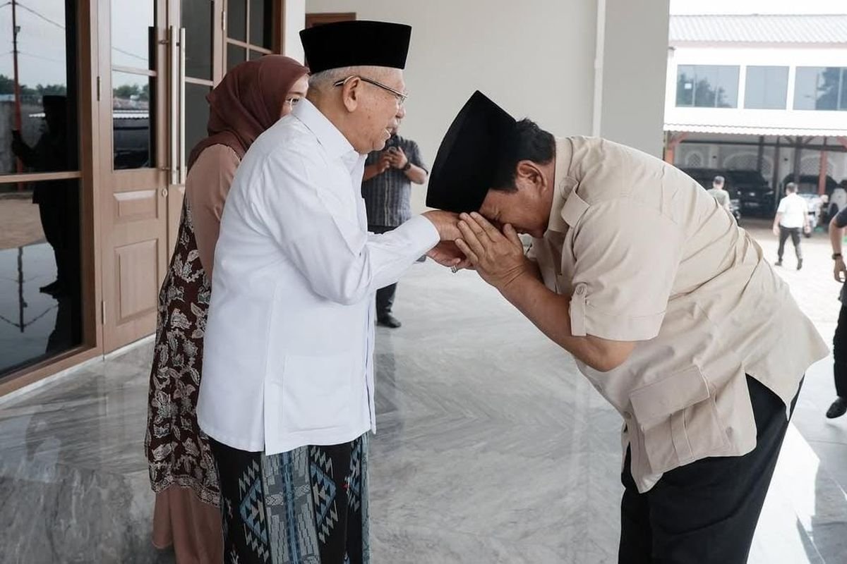 Prabowo Subianto Bersilaturahmi dengan Ma’ruf Amin di Depok