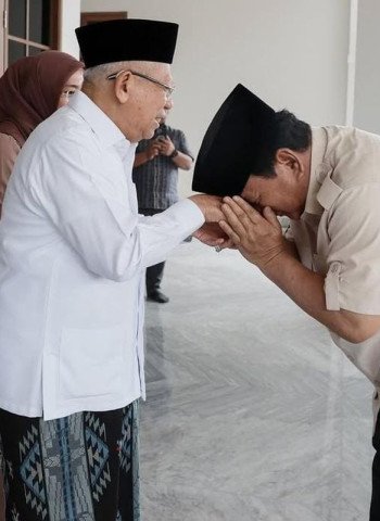 Prabowo Subianto Bersilaturahmi dengan Ma’ruf Amin di Depok