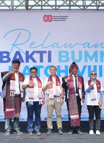 KAI Fasilitasi Relawan Bakti BUMN Batch VIII di Toba, Fokus pada Pendidikan, Ekonomi, dan Lingkungan