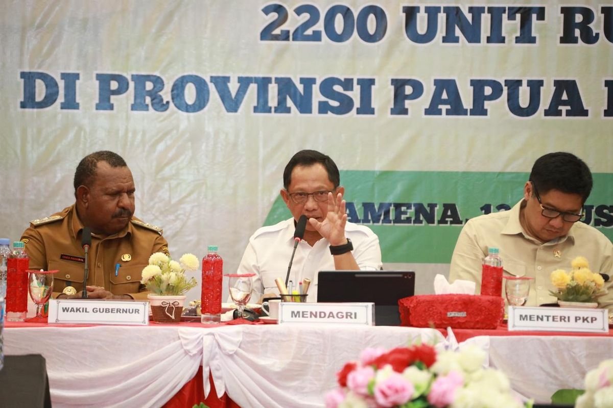 Mendagri Tito Karnavian Dukung Pembangunan 2.200 Rumah di Papua Pegunungan