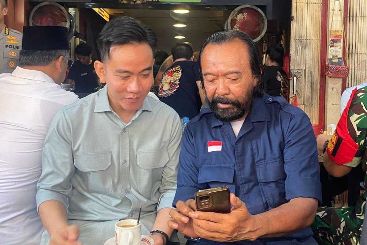 Wapres Gibran Bertemu Warga Mirip Surya Paloh di Kopi Asiang Pontianak