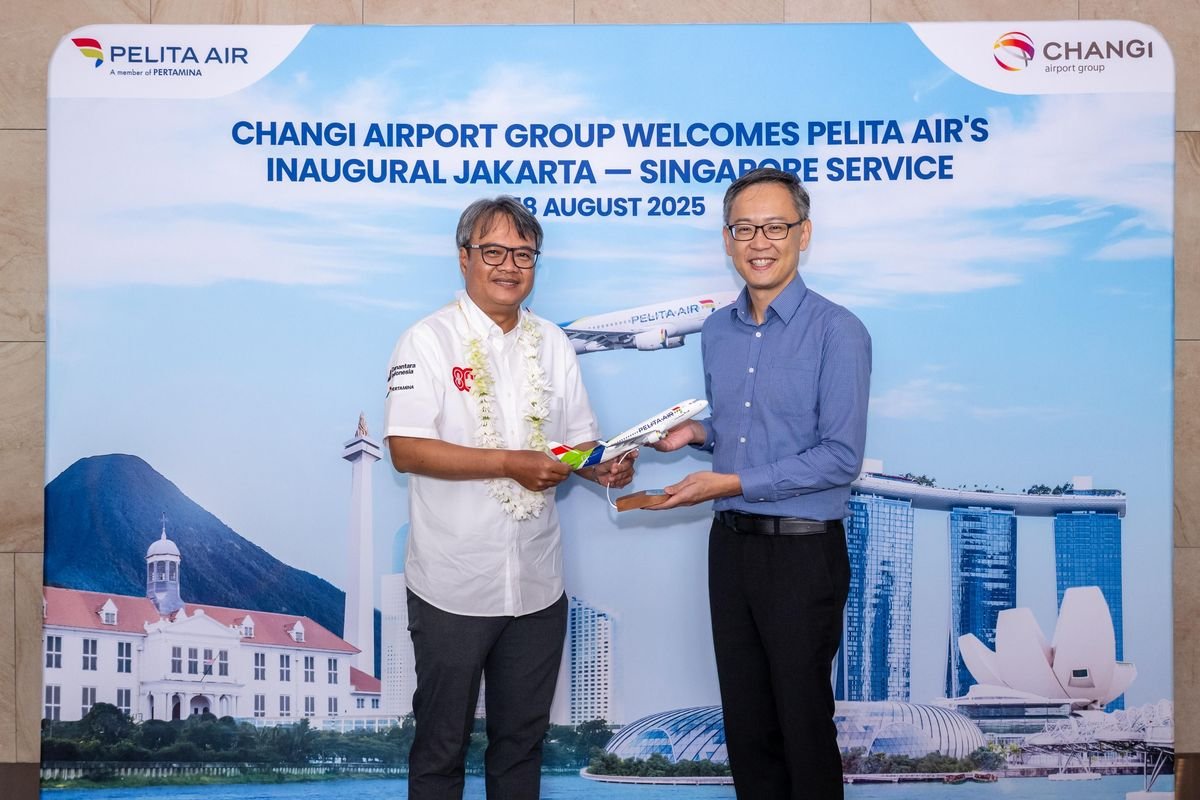 Pelita Air Resmikan Penerbangan Perdana ke Singapura, Perkuat Jaringan Internasional