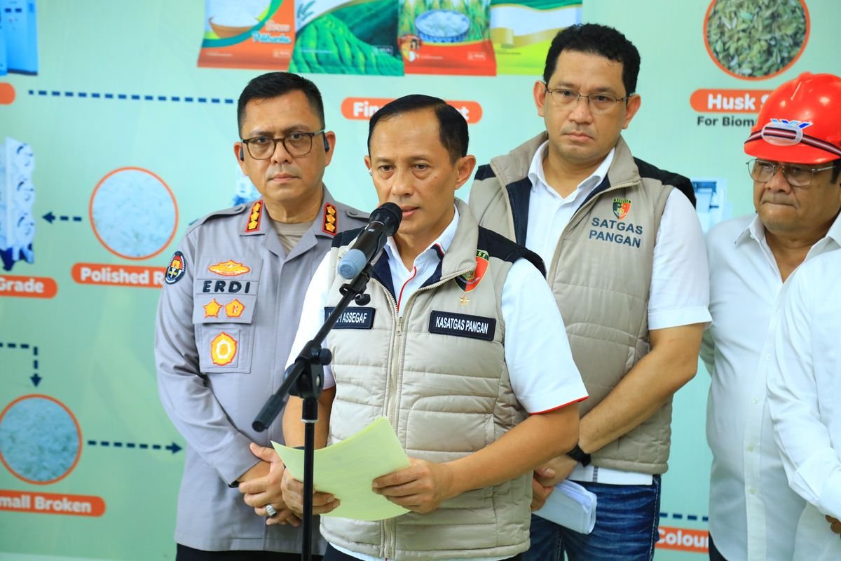 Satgas Pangan Telusuri Peredaran Beras Oplosan Lewat Uji Sampel