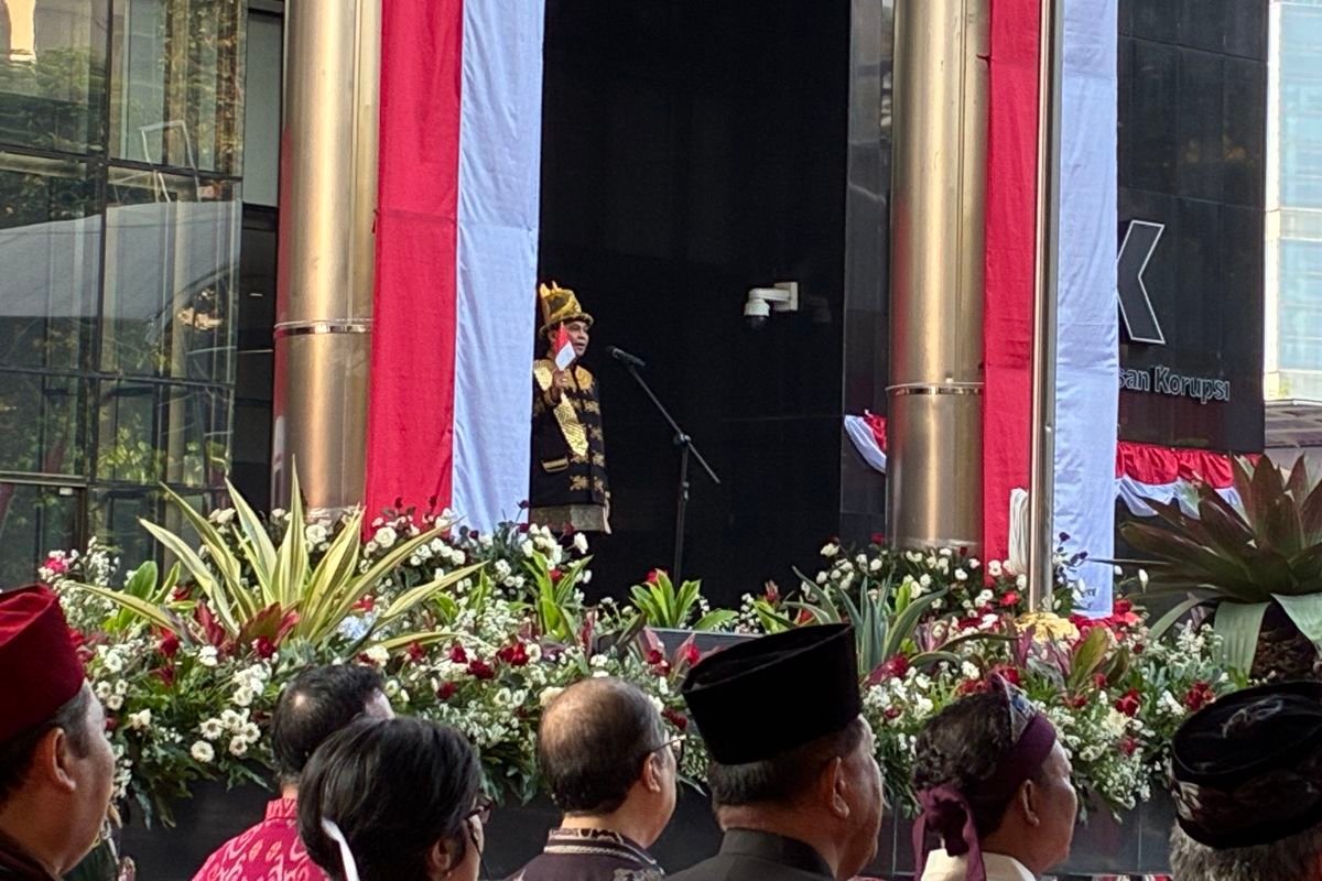 Setyo Budiyanto Pimpin Upacara HUT ke-80 RI di Gedung Merah Putih KPK