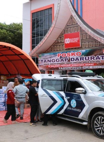 Gerak Cepat Jasa Raharja Salurkan Bantuan ke Titik Pengungsian