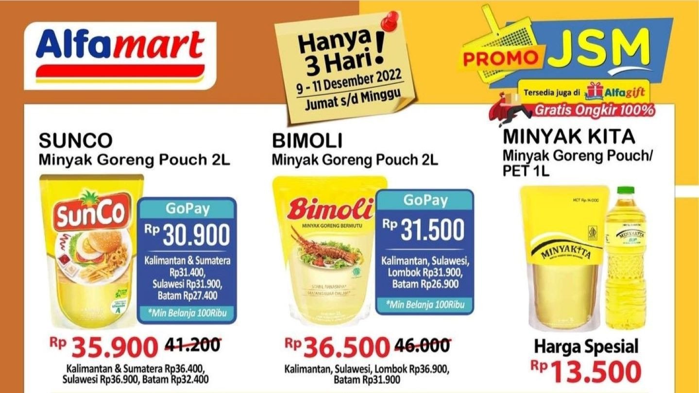 Katalog Promo Alfamart dan Indomaret: Diskon Minyak Goreng dan Produk Sehari-hari