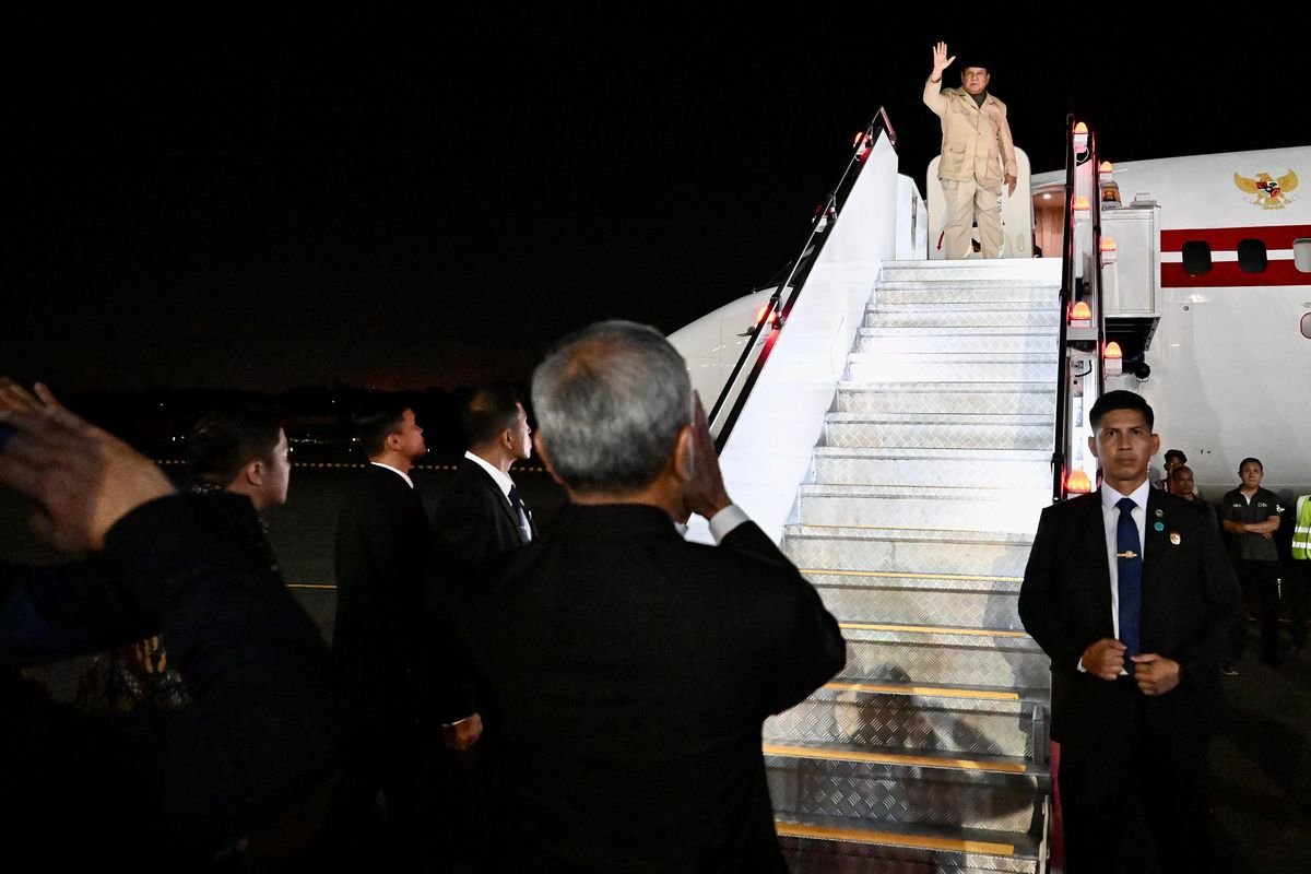 Presiden Prabowo Subianto Tinggalkan Singapura, Bertolak Pulang ke Indonesia