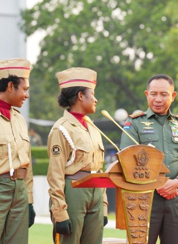 Panglima Agus Puji Semangat KKRI Jayapura: Presiden Senang di HUT ke-