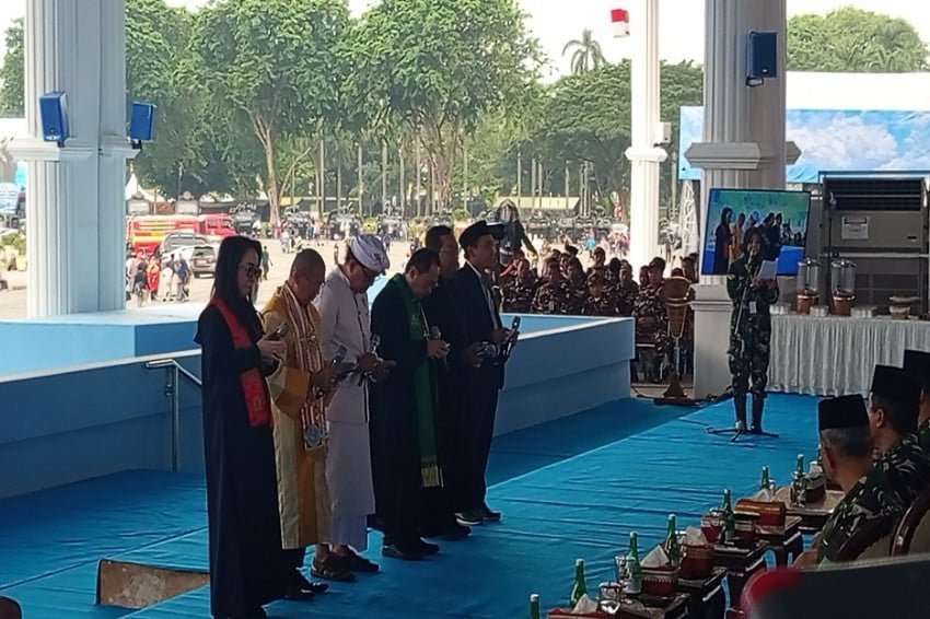 Panglima TNI Gelar Doa Bersama Lintas Agama di Monas Menyambut HUT ke-80 TNI