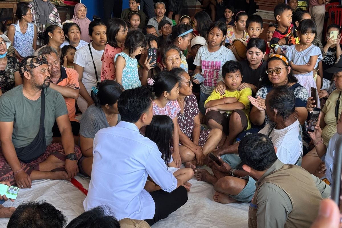 Wapres Gibran Tinjau Posko Pengungsi Banjir di Bali, Tekankan Perlindungan Kelompok Rentan