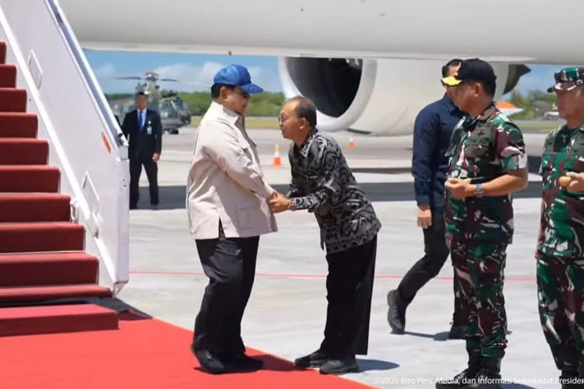 Prabowo Subianto Tiba di Bali Usai Lawatan ke Timur Tengah