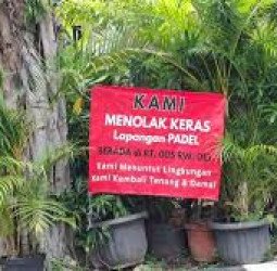 Warga Pulomas Duga Ada Manipulasi Tanda Tangan Terkait Izin Lapangan Padel