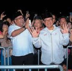 Pramono dan Rano Karno Hadiri Transisi Ramadhan di Bundaran HI dengan Harapan Baru Tahun Depan